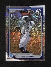 2024 Bowman Chrome 1st Prospects Jose Castro #BCP-175 Shimmer Refractor (RC)