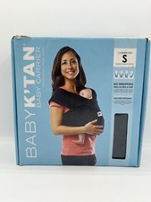 Baby K  tan Baby Wrap Carrier Infant  Child Sling Pre-Wrapped Black Size Small