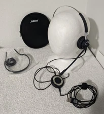 New Jabra Biz 2400 3 in 1 Wired Bluetooth Headset w/ Case Tested Works 