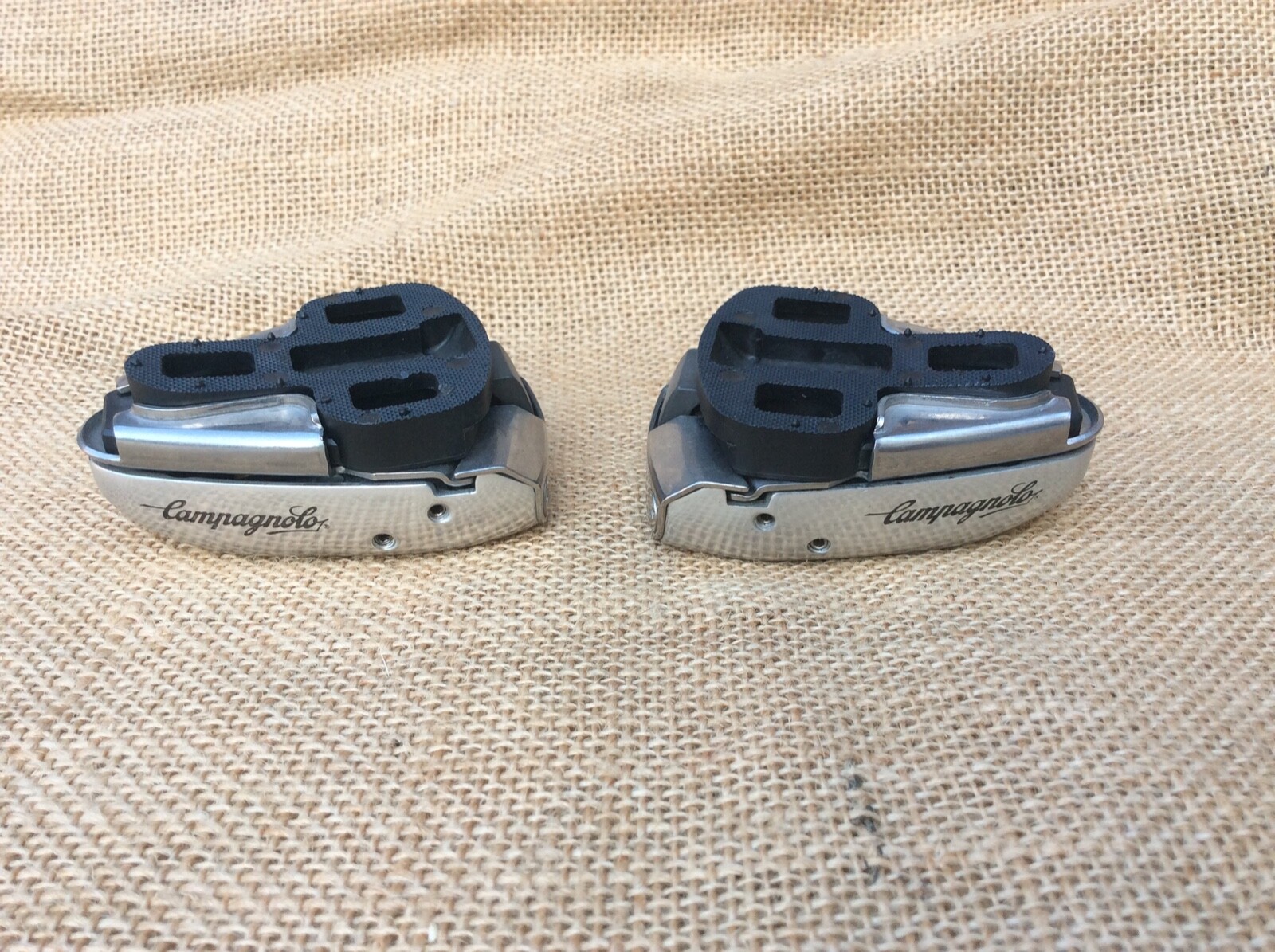 Campagnolo C Record SGR pedals and cleats, very nice Campagnolo C Record SGR pedals and cleats, very nice