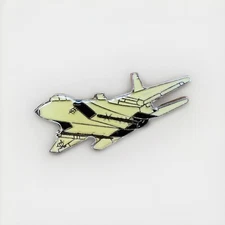 Vintage Jet Plane Enamel Lapel Hat Pin AI