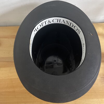 Seau à Champagne Moët & Chandon Vintage Chapeau Haut de Forme Noir Déco