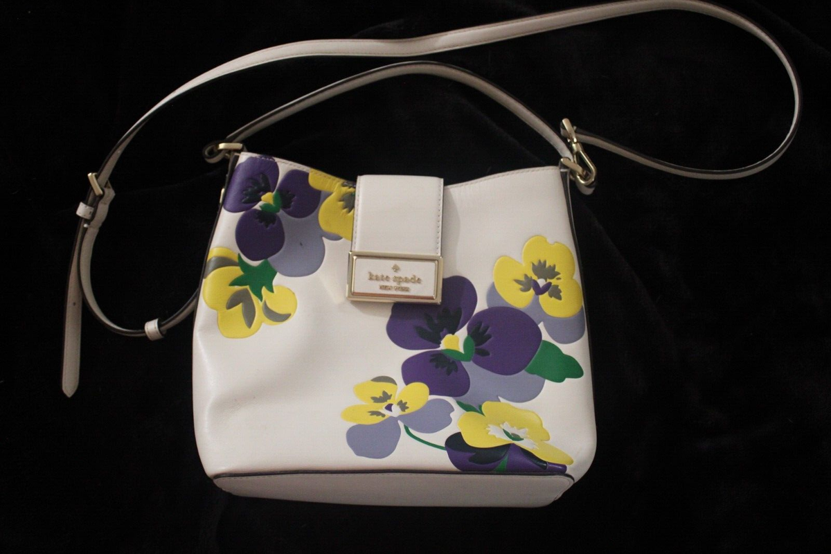 Kate Spade Reegan Pansy Toss Bucket Bag | eBay