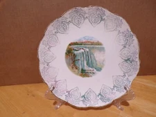 1900s Souvenir Of Humeston Iowa Plate W/Niagra Falls Picture