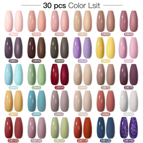 24/25/40/60PCS Smalto Gel UV Led Smalto Nail Art Off Gel Set Gel Unghie - Foto 37 di 82