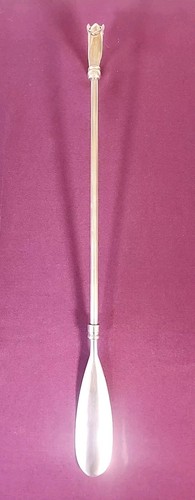 Scarpiera testa di cavallo in ottone massiccio antico vintage 18" - Foto 4 di 7