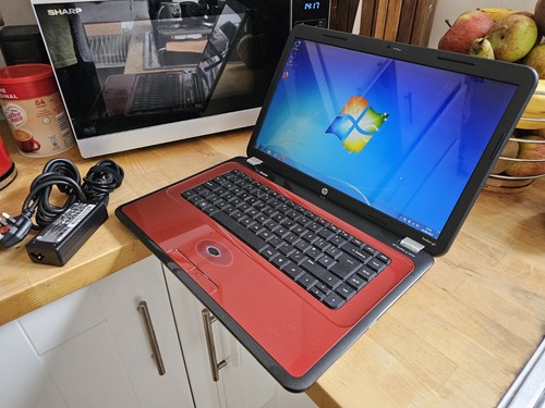 Red HP Pavilion G6 AMD E2 500GB HDD 4GB RAM Win 7 Webcam HDMI 15.6" Laptop