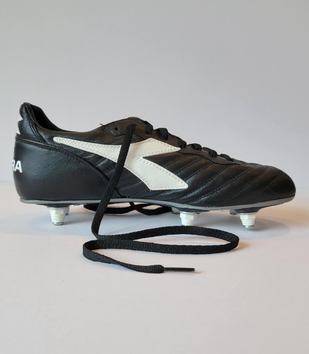 シューズ diadora brasil SC Diadora Brasil Italy Soccer Cleats Leather Black White SG Mens 6.5