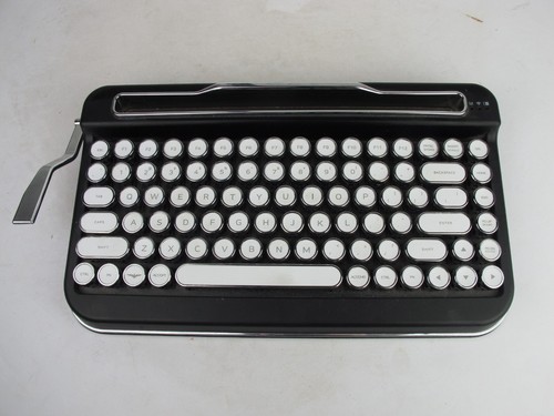 Teclado inalámbrico retro cromado negro Elretron Penna - Imagen 2 de 4