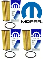 3 Pc OEM Mopar Oil Filter Cartridge & Gasket Chrysler Jeep Dodge Ram 3.6L MO-744