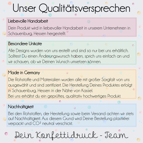 Erinnerungsbox "Regenbogen - Maria" Erinnerungskiste Baby Junge Mädchen Taufe - Bild 4 von 5