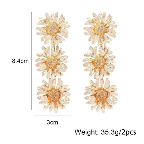 party rhinestone earrings drop long statement ladies fashion chunky earrings - Picture 3 of 10