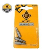 Screwdriver Bit Set Forte Tools Bt03-25Tx20, Tx20, 25 Mm