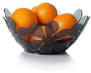  Rustless Fruit Bowl，Petal-shaped Fruit Basket for Kitchen，Sturdy Plastic Blue - Picture 1 of 9