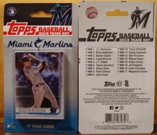 2019 TOPPS MIAMI MARLINS 17 CARD TEAM SET ROJAS GUERRERO CASTRO CHEN URENA DEAN