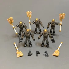 Lot 5 Mega Construx Halo Bloks Spartan Hermes Hammer Power Pack GLB65 Figure Toy