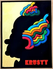 "KRUSTY" THE CLOWN ARTIST PROOF SCREEN PRINT JAMES WHITE S/N #2/10 THE SIMPSONS