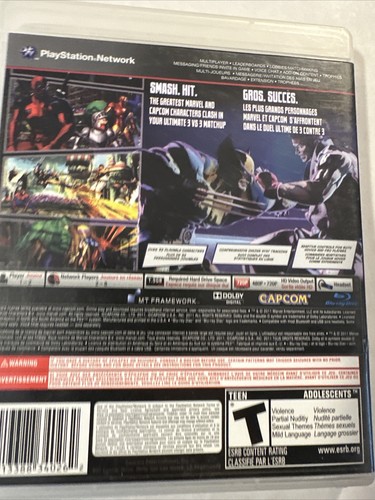 Marvel Vs. Capcom 3: Fate Of Two Worlds Playstation 3 Tested Video Game CiB - Picture 8 of 24