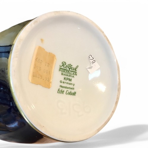 KPM Cobalt Blue Porcelain Vase - Picture 2 of 2