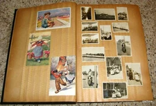 POSTCARD PHOTO ALBUM 1928 EUROPE FRANCE NETHERLANDS GERMANY ITALY ENGLAND SWISS