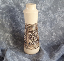 PURBECK POTTERY — BROWN DIAMOND GLAZE — LAMP BASE — 1970s BRUTALIST ART MOVEMENT