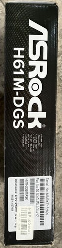 ASRock - Scheda madre H61M-DGS/M/ASR/DR3 1600/CPU Intel® serie K - Foto 2 di 4