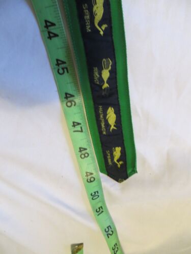 Cintura anello a D CK Bradley Tally Ho nastro balena gobba verde sperma blu XL - Foto 12 di 13