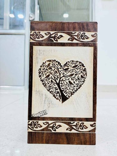 Cremation Urn for Human ashes Large wooden urn for cremation Adult urn box - Picture 6 of 10