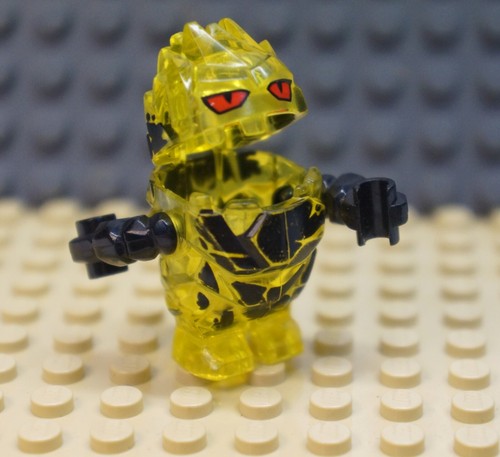 LEGO® ~ COMBUSTIX Yellow Lava Monster Minifigure ~ Power Miners set 8188 pm023 - Picture 3 of 4
