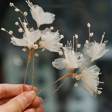 Wedding Bridal Butterfly Barrette Hair Pins Women Elegant Hair Clip Vintage Hea
