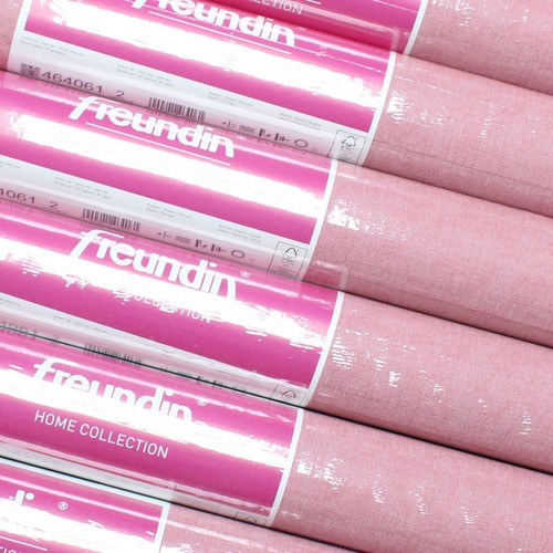 5 Rolls Plain Pink Textured Wallpaper Linen Effect Paste The Wall High Quality - Picture 2 of 10