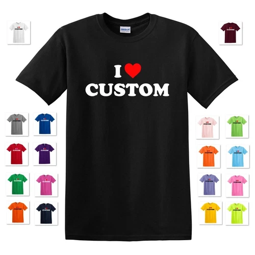 I HEART CUSTOM TEXT NAME NICOLE GIRLFRIEND MY LOVE VALENTINE GF GIFT TEE T-SHIRT