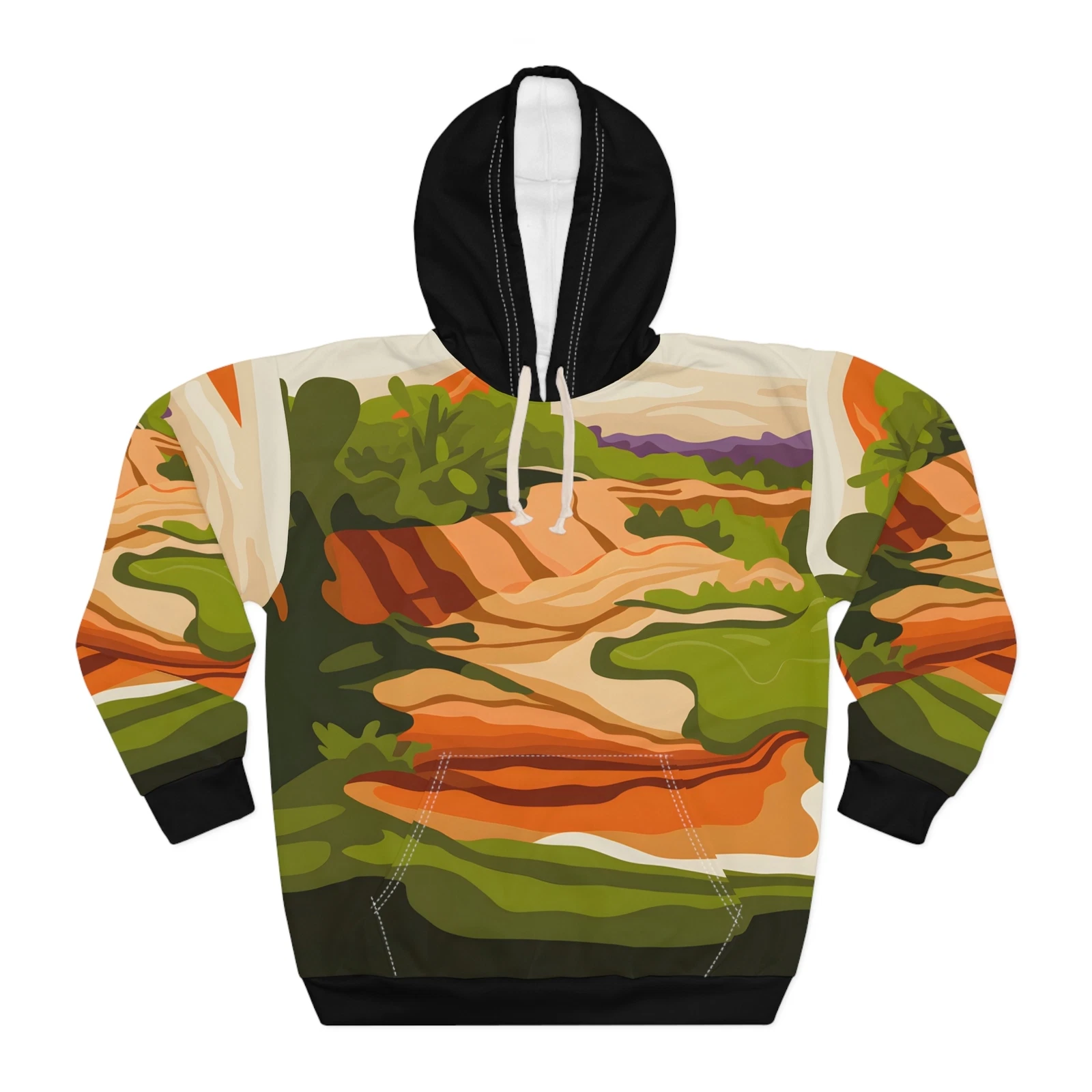 Lush Mesa Art All-Over Print Hoodie Outdoor Travel Apparel for Adventurers Wear
Opens in a new windo