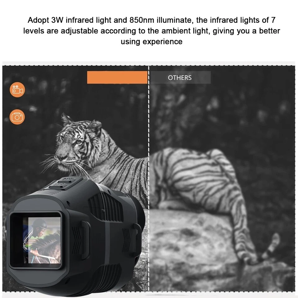 1080P HD Portable Video Telescope Night Vision Monocular Outdoor Hunting Hiking - Image 4 of 4