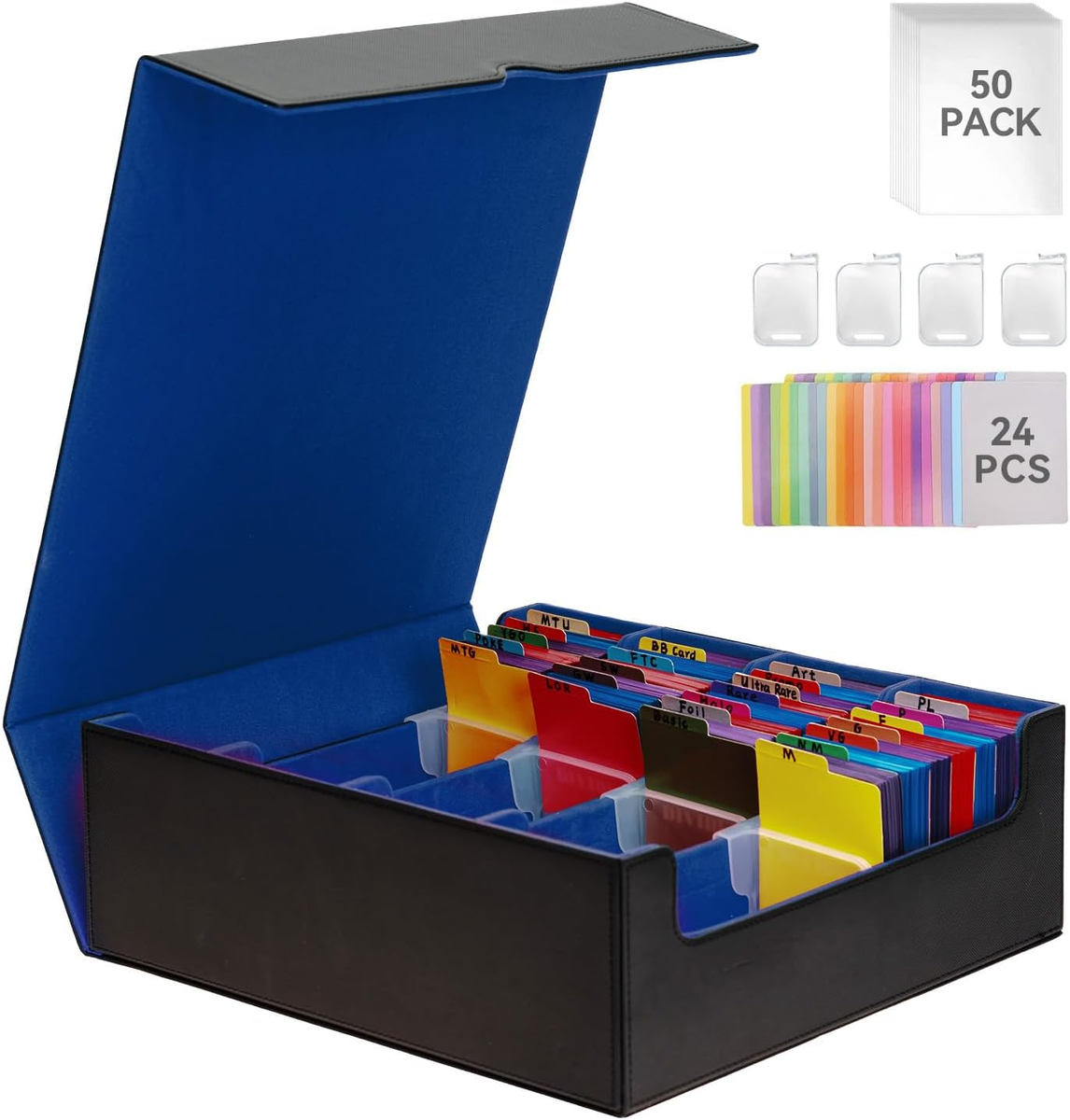 Trading Card Storage Box Card Box, Case for Trading Cards, Leather Magnetic Clos | eBay Trading Card Storage Box Card Box, Case for Trading Cards, Leather Magnetic Clos | eBay