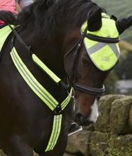 Masta Breastplate PONY Size Yellow Hi Viz Visibility FREE P&P Rescue Funds