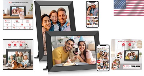 32GB WiFi Digital Photo Frame with Touch Screen – Ideal Gift for All Occasions - Picture 2 of 11