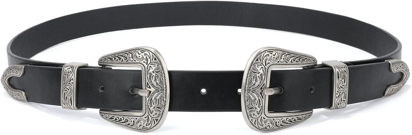 Cinturones de Cuero Occidental con Hebilla para Mujeres Cintos Correa para Damas