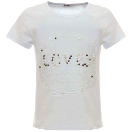 Girls Children T-Shirt Art Beads Summer Shirts Stretch 22539 - Picture 7 of 17