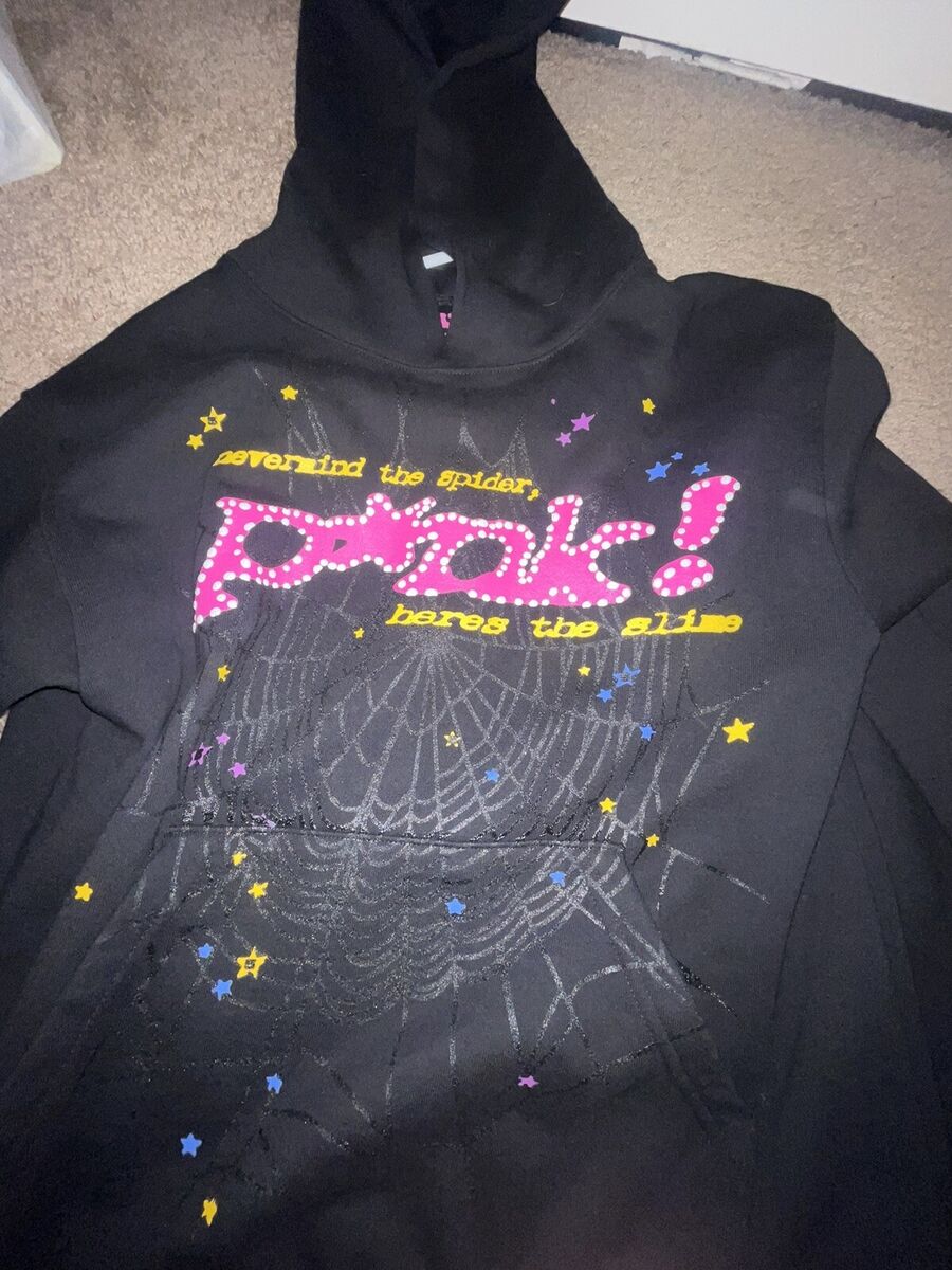 Spider Worldwide × Young Thug Sp5der Black Pink Hoodie 100 Spider Worldwide × Young Thug Sp5der Black Pink Hoodie 100
