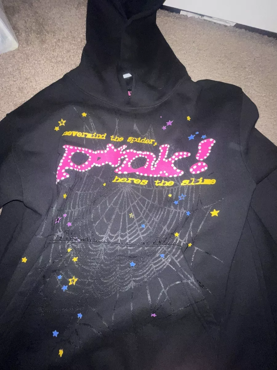 Spider Worldwide × Young Thug Sp5der Black Pink Hoodie 100% AUTHENTIC medium