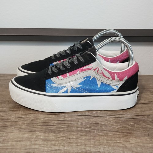 vans old skool platform multicolor