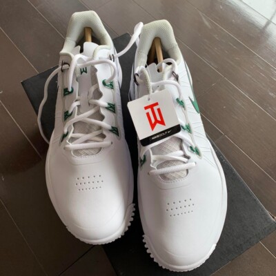 Nike Tiger Woods TW14 Golf Shoe White / Green MASTERS TW13 US 9.5