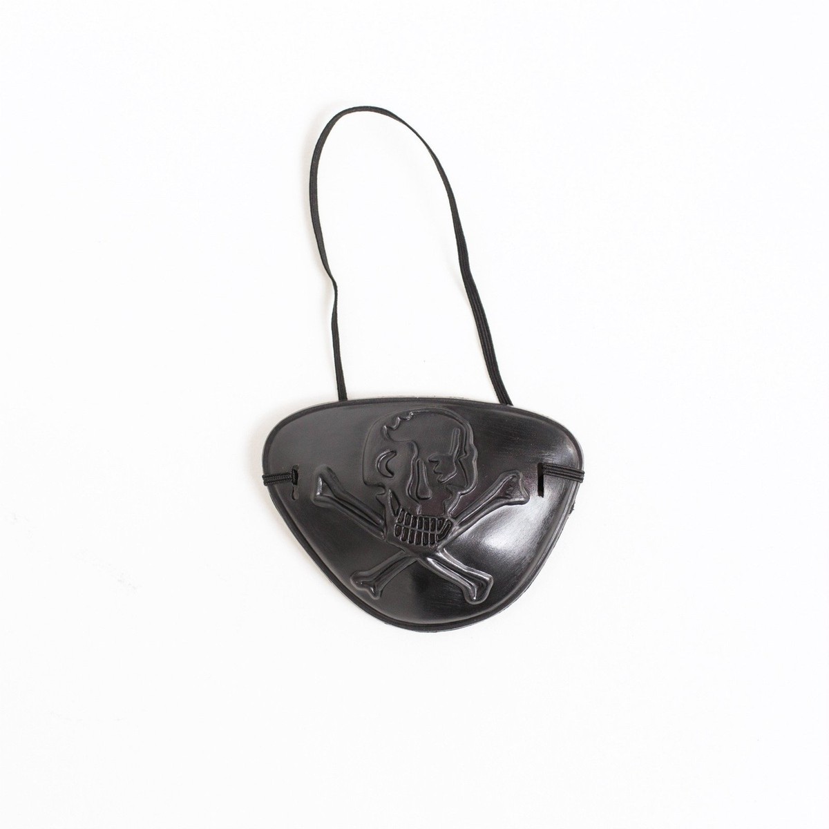 Party Decorative Plastic Black Pirate Eye Patch Skull Cross Bone