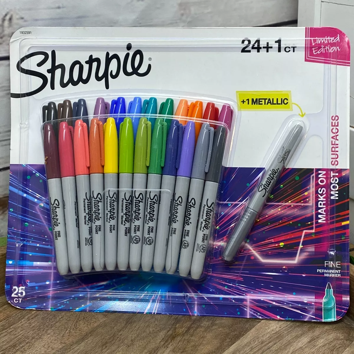 Sharpie Mini Permanent Markers 24 Fine Point Color 1 Metallic