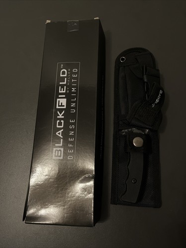 BlackField Pathfinder taktisches Messer Taschenmesser Nylonscheide schwarz Neu - Bild 2 von 4