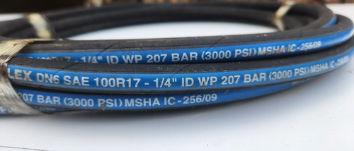 ~ 24 Ft MNFLEX DN6 SAE 100R17 1/4" ID WP 207 BAR (3000 PSI) MSHA IC-256/09 - Picture 5 of 5