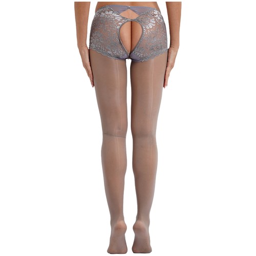 Mujeres Pantimedias Cómodas Medias Suave Bodystocking Recorte Ropa Interior Elástica - Imagen 48 de 95