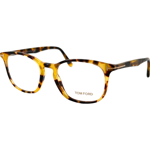Tom Ford TF5505 Herren Kunststoff Brillengestell 053 Blond Havanna 52-19 mit Etui