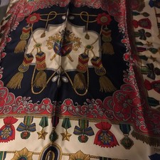 Silk Scarf Made In Italy Multi Color Great Cond FREESHIP